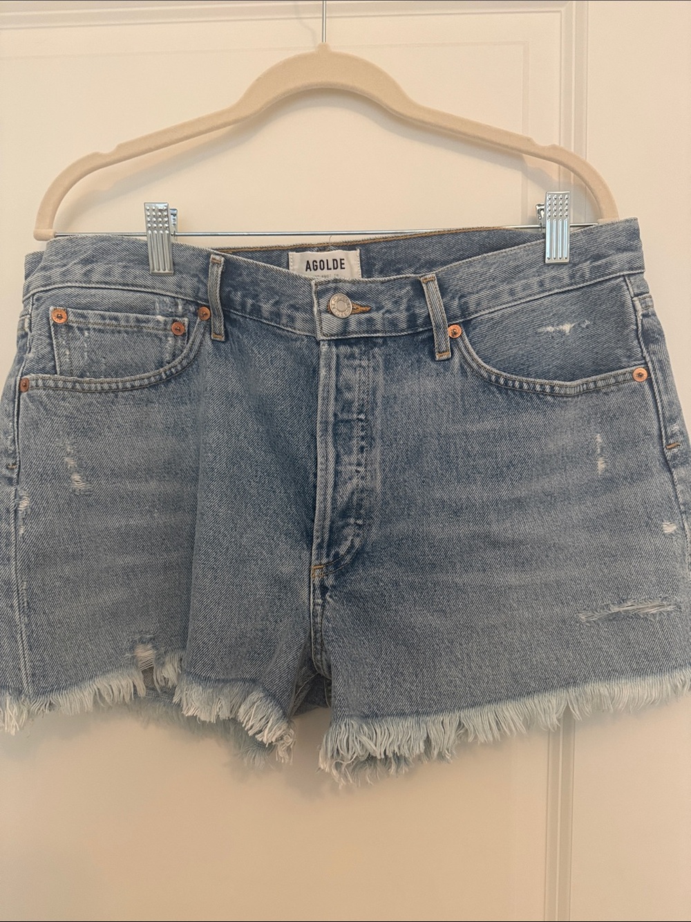 Agolde Parker Vintage Cut Off Denim Shorts- never worn and with tags!
